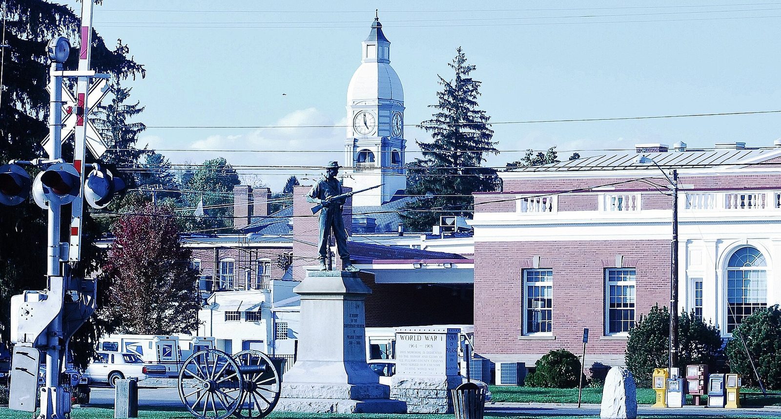 Downtown Pulaski historic Commercial district PO, RR, Park, etc